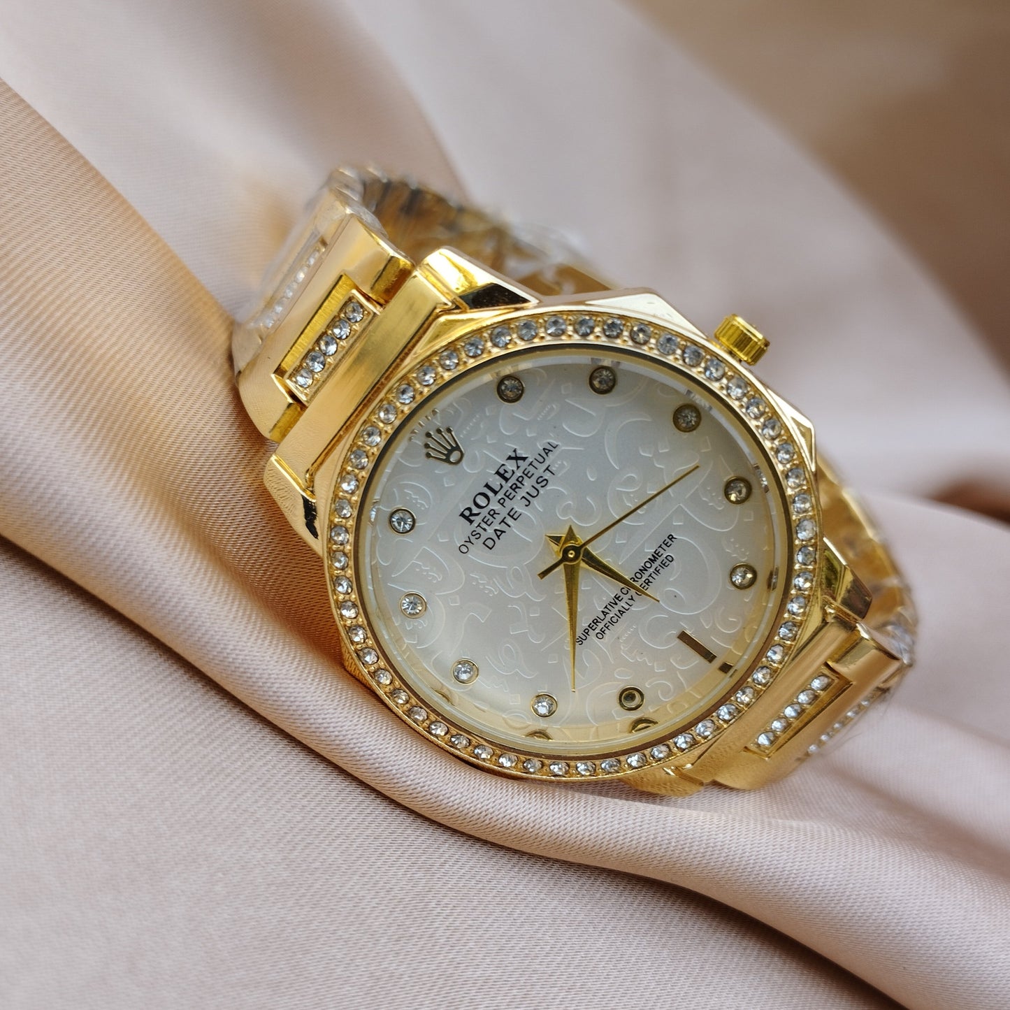 Rolex White Golden Watch