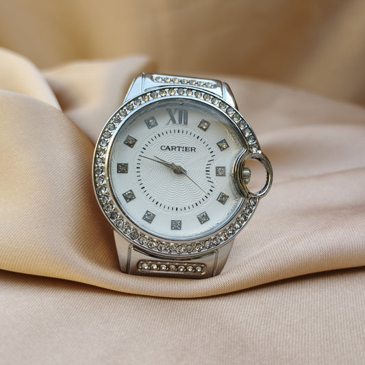 Cartier White Silver Watch