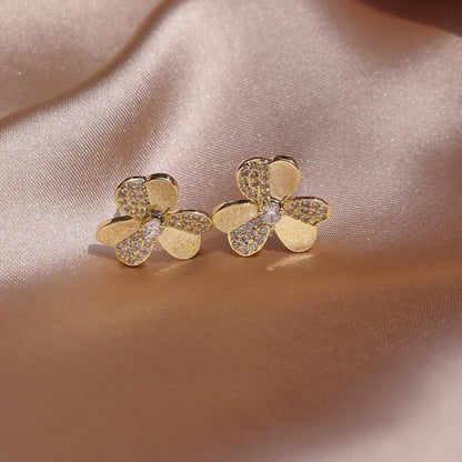 S925 Irish Flower Earrings