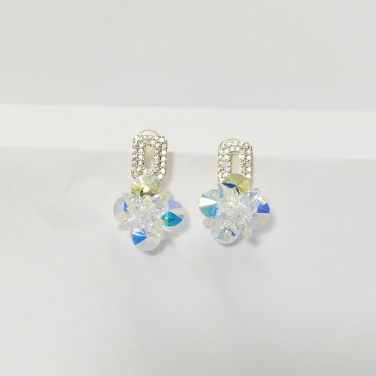 Rainbow Crystal Earing