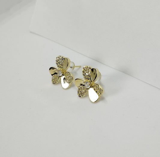 S925 Irish Flower Earrings