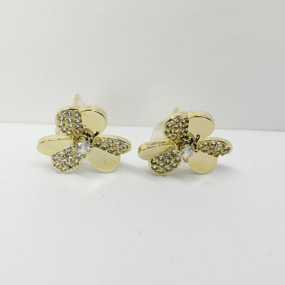 S925 Irish Flower Earrings