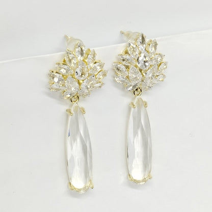 Diamond Dazzle Earings Gold