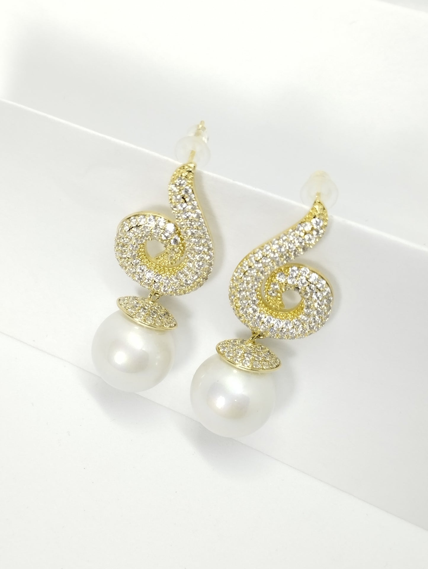 Star Dust Gold Earings