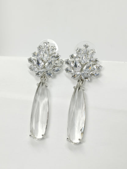 Diamond Dazzle Earings Silver