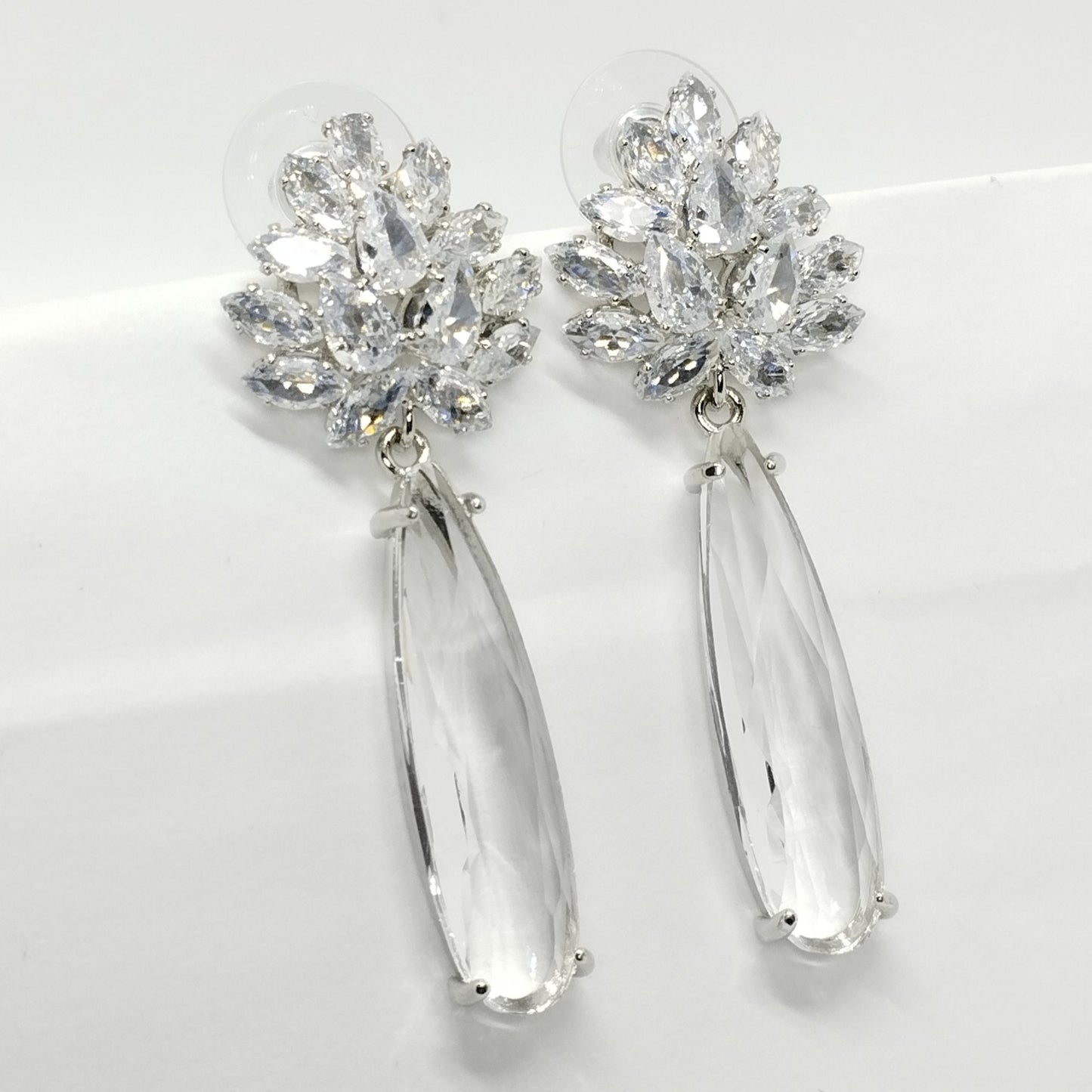 Diamond Dazzle Earings Silver