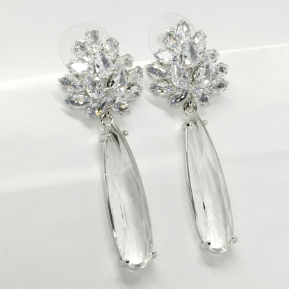 Diamond Dazzle Earings Silver