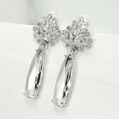 Diamond Dazzle Earings Silver