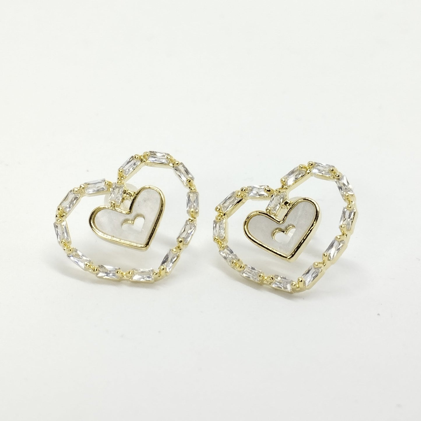 S925 Heart Earrings