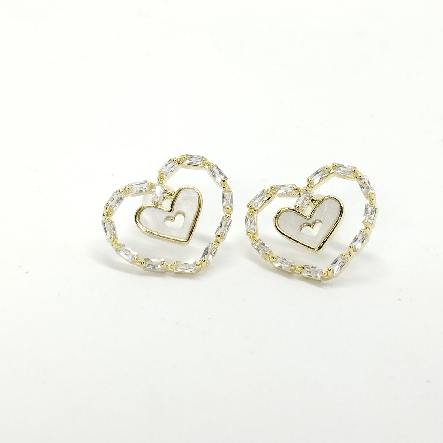 S925 Heart Earrings